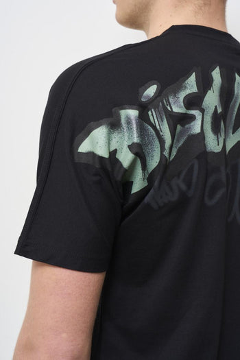 T-shirt uomo girocollo nera - 5