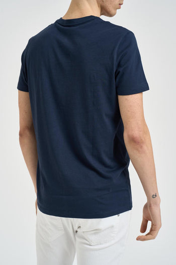 T-shirt uomo girocollo blu notte - 3