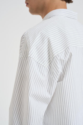 Camicia uomo a righe bianca - 6