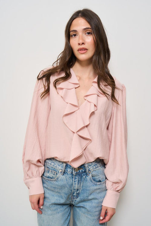Blusa donna con rouches - 2