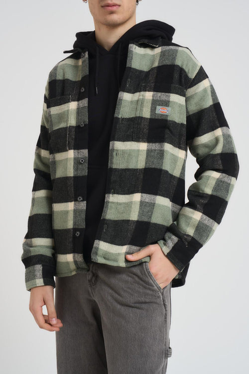 Camicia uomo a quadri verde - 2