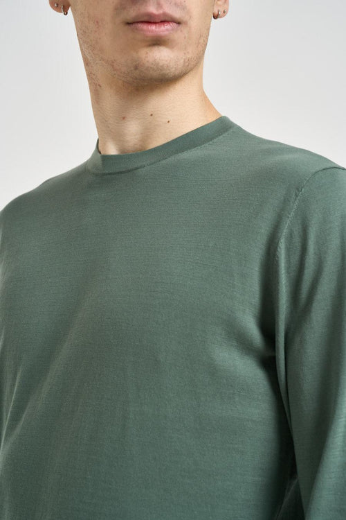 Maglia uomo girocollo verde - 2