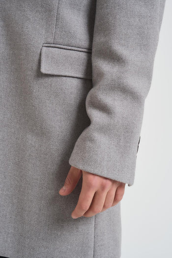 Cappotto uomo monopetto grigio chiaro - 4