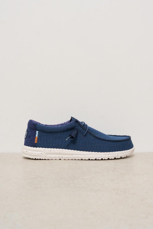 Scarpa da barca uomo Wally blu notte