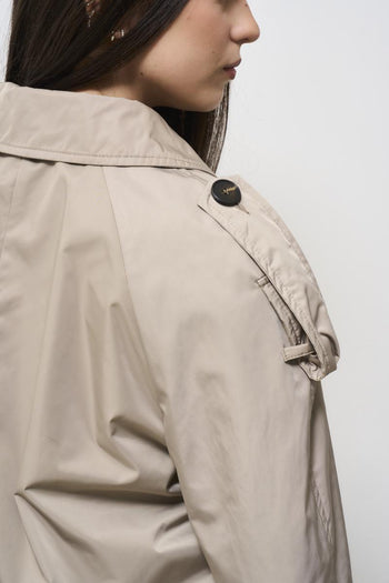 Trench crop donna beige - 4