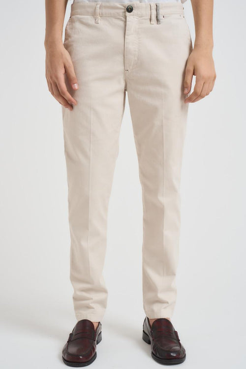 Pantalone uomo regular panna