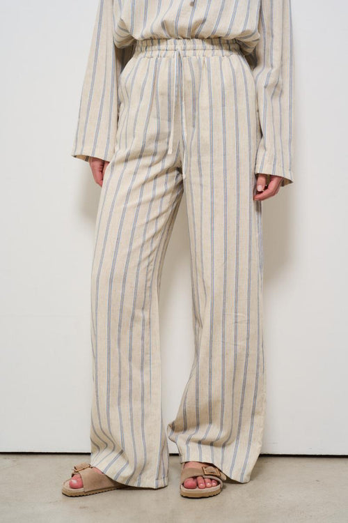 Pantalone donna a palazzo gessato - 2