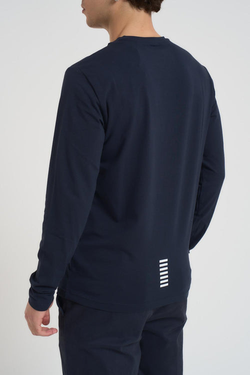 T-shirt uomo girocollo blu - 2