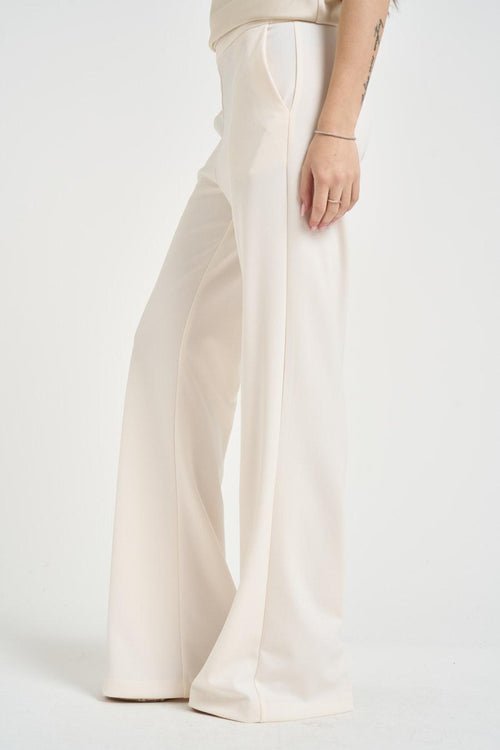 Pantalone donna a palazzo bianca - 2