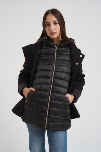 Giubbotto donna con pettorina rimovibile nero - 5