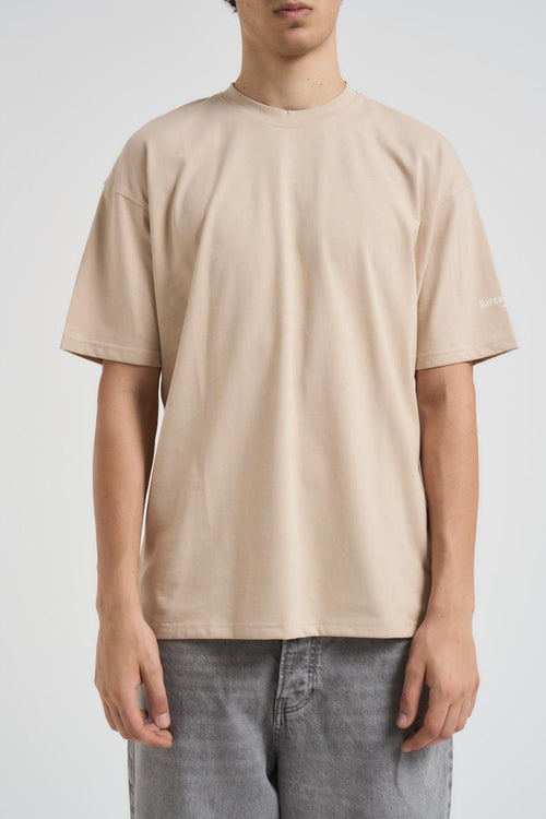 T-shirt uomo girocollo beige - 2
