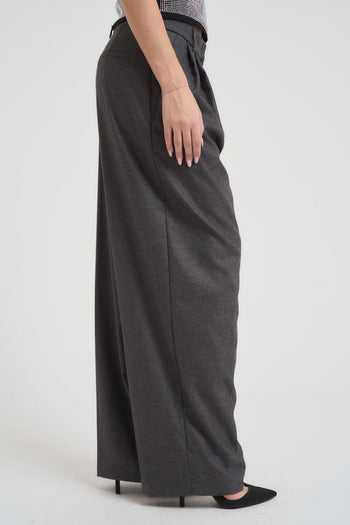 Pantalone donna a palazzo grigio - 4