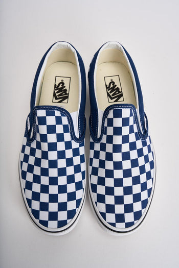 Sneakers uomo Classic slip-on scacchi blu - 6