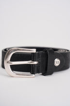 Cintura uomo in pelle nera MRF255C026 NERO MINORONZONI 