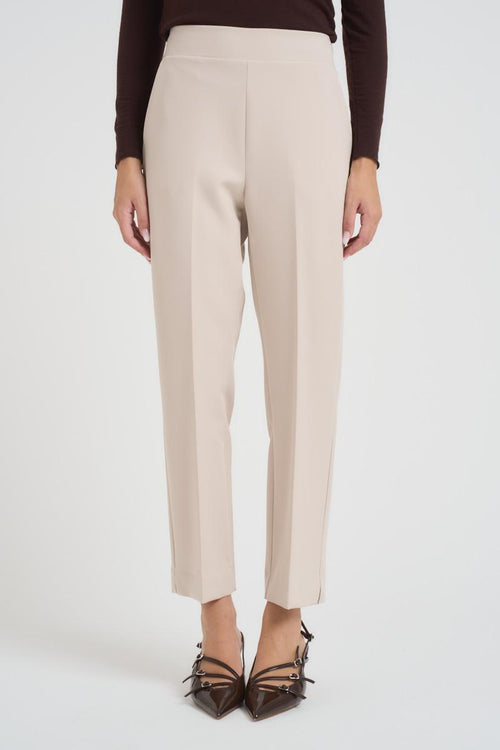 Pantalone donna regular panna